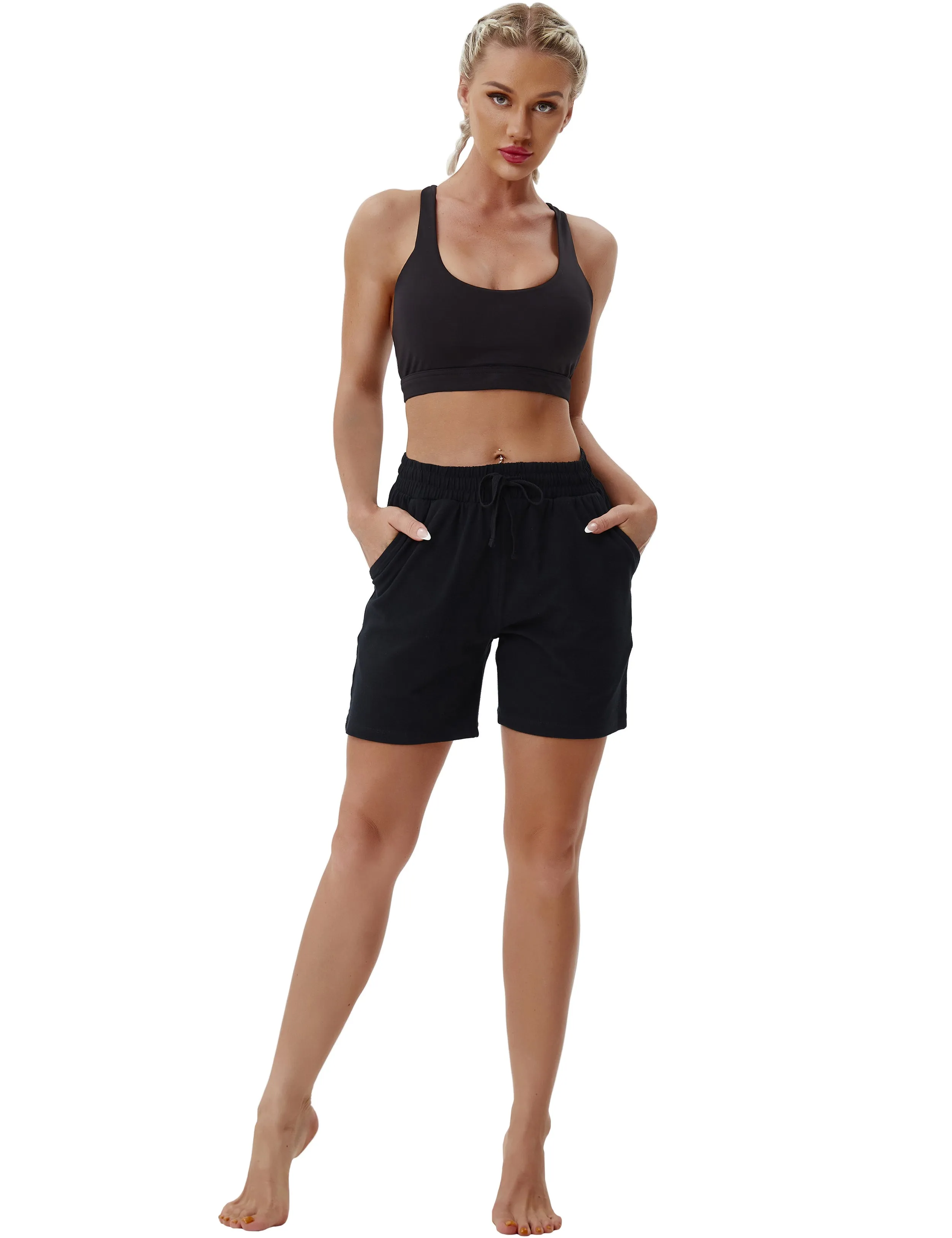 5" Joggers Shorts black_Biking