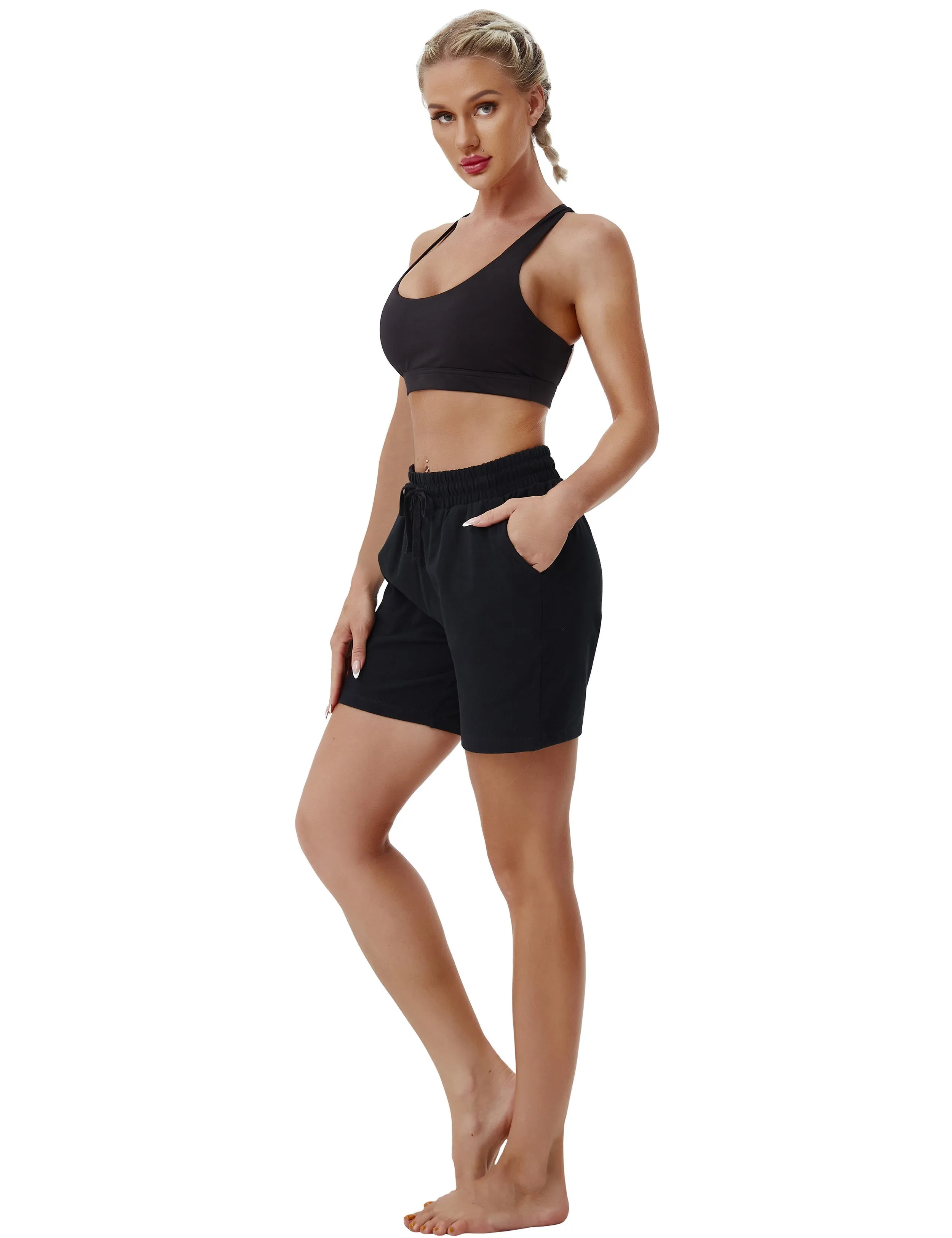 5" Joggers Shorts black_Biking