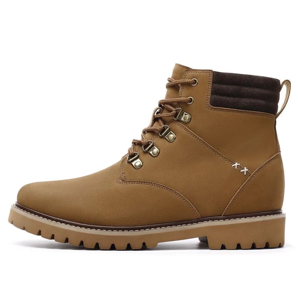 8 CM/3.15 Inch CMR CHAMARIPA Men’s Outdoor Water-Resistant Elevator Hiking Boots