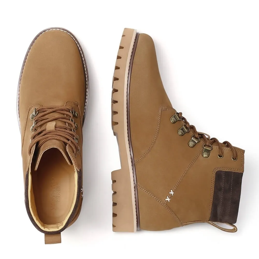 8 CM/3.15 Inch CMR CHAMARIPA Men’s Outdoor Water-Resistant Elevator Hiking Boots