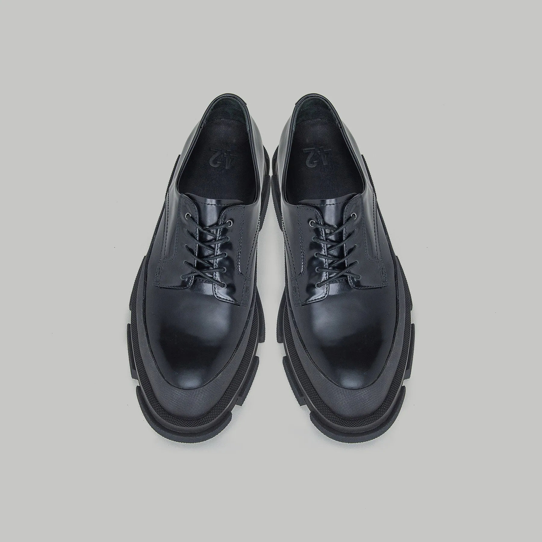 both - GAO DERBIES-SPAZZOLATO-BLACK