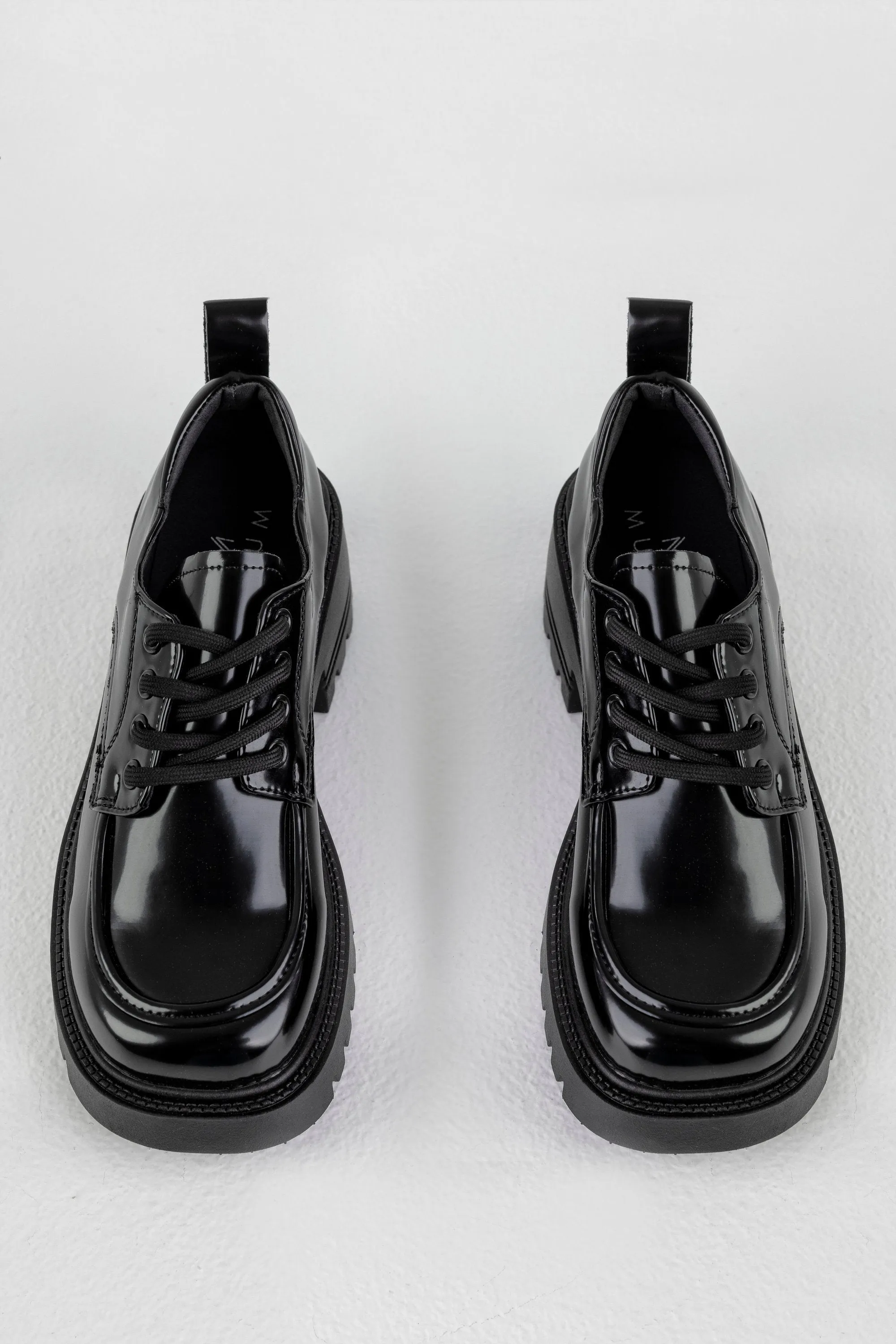 Chunky-sole derby shoes