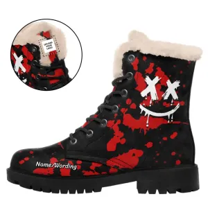 Custom Corporate Gifts, complimentary gifts for customers Personalized?Ghost?Boots,?Custom?Warm-Fur?Bat?Boots,?Halloween?Gift,WB-23023001