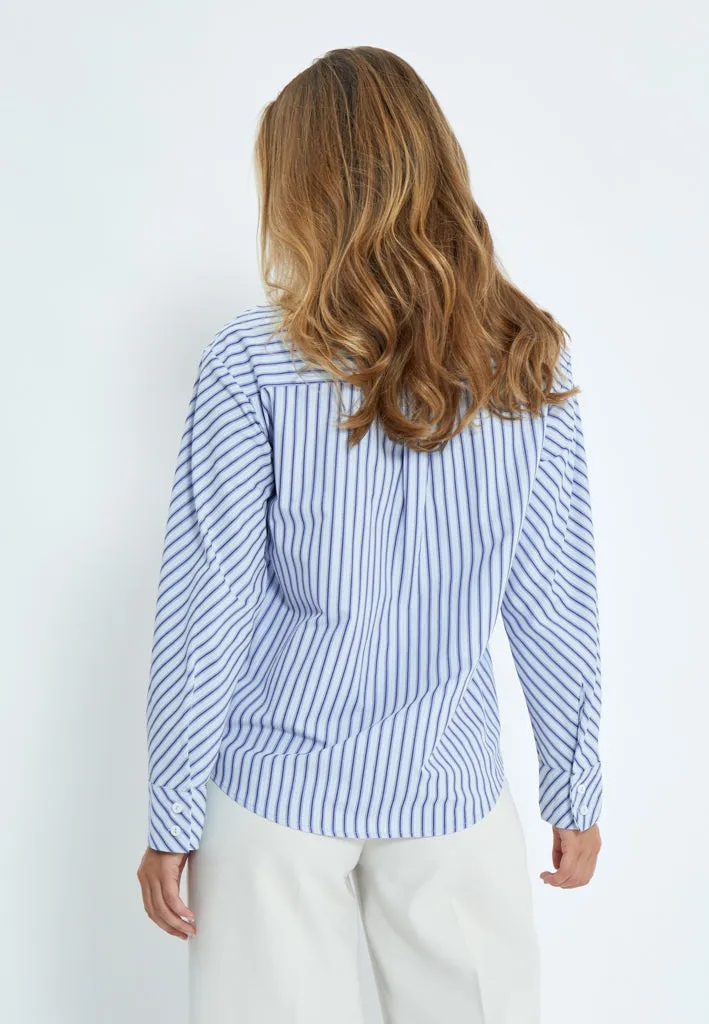 Desires Shirt DSCynthia Royal Blue Stripe DE9357