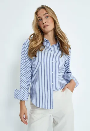Desires Shirt DSCynthia Royal Blue Stripe DE9357