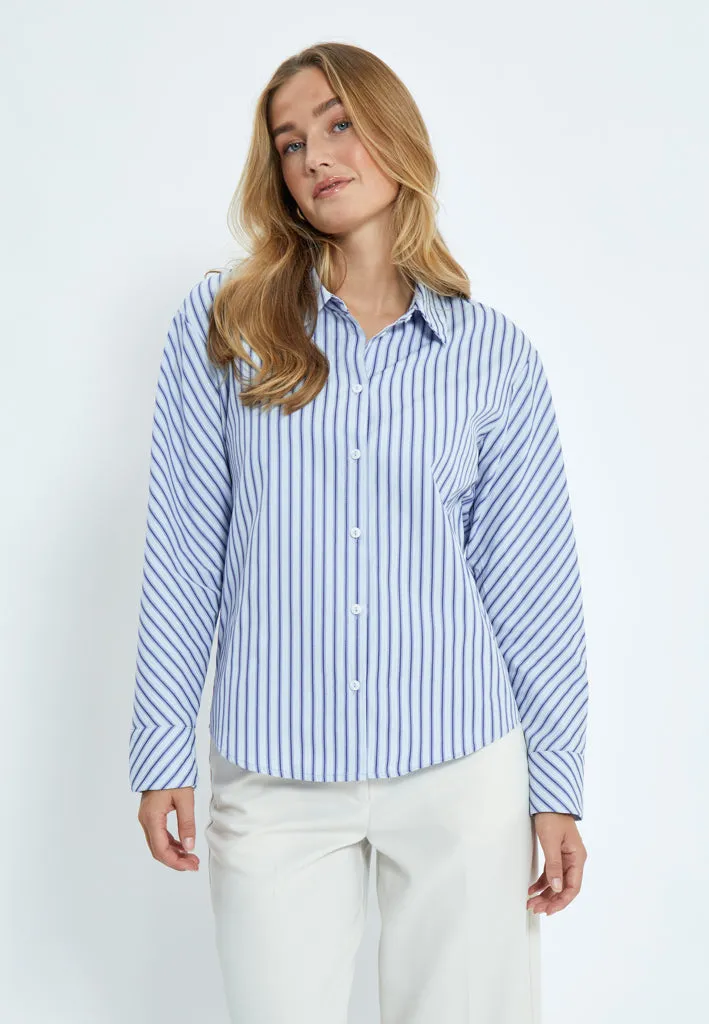 Desires Shirt DSCynthia Royal Blue Stripe DE9357