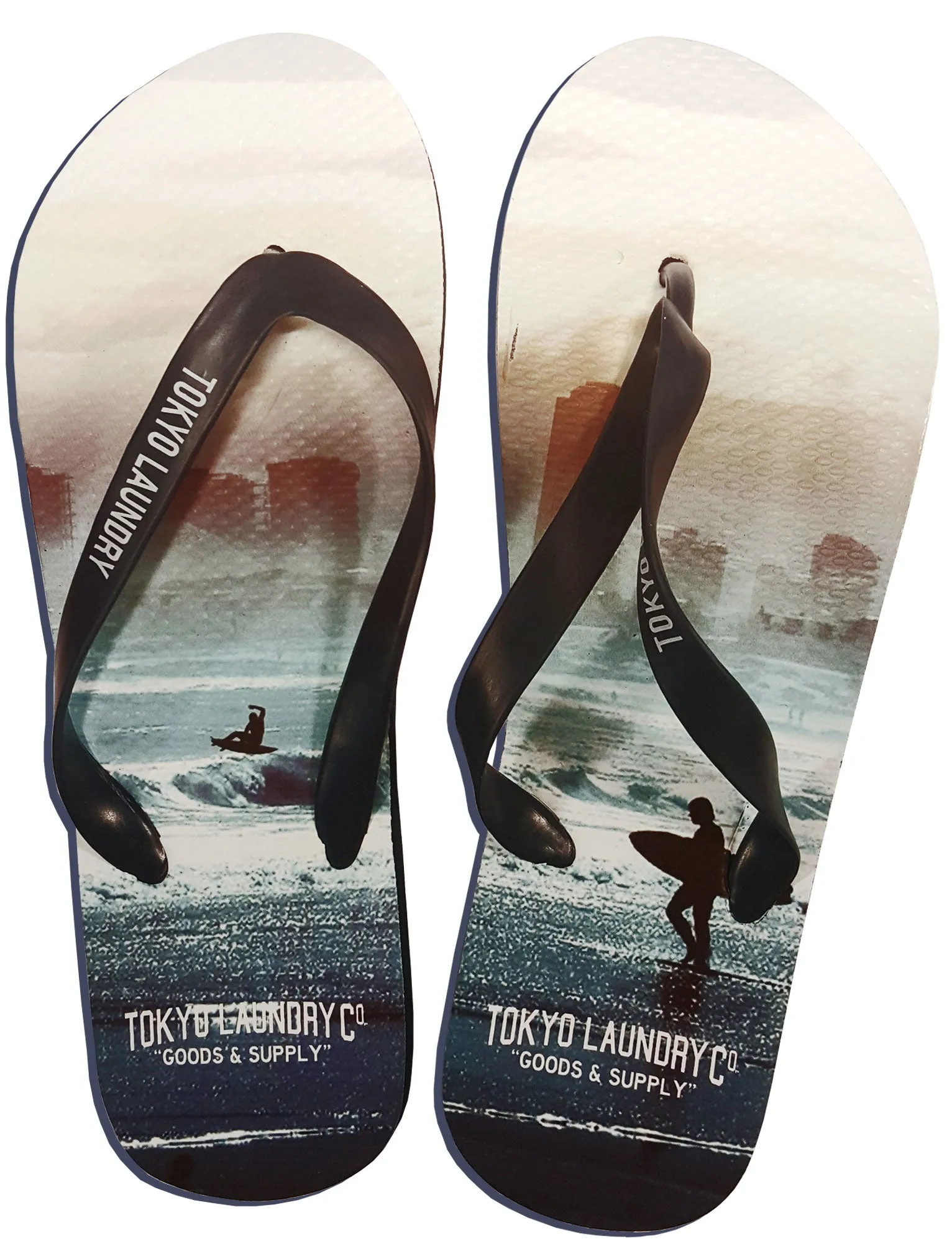 Eppink Surf Swim Shorts with Free Matching Flip Flops - Tokyo Laundry