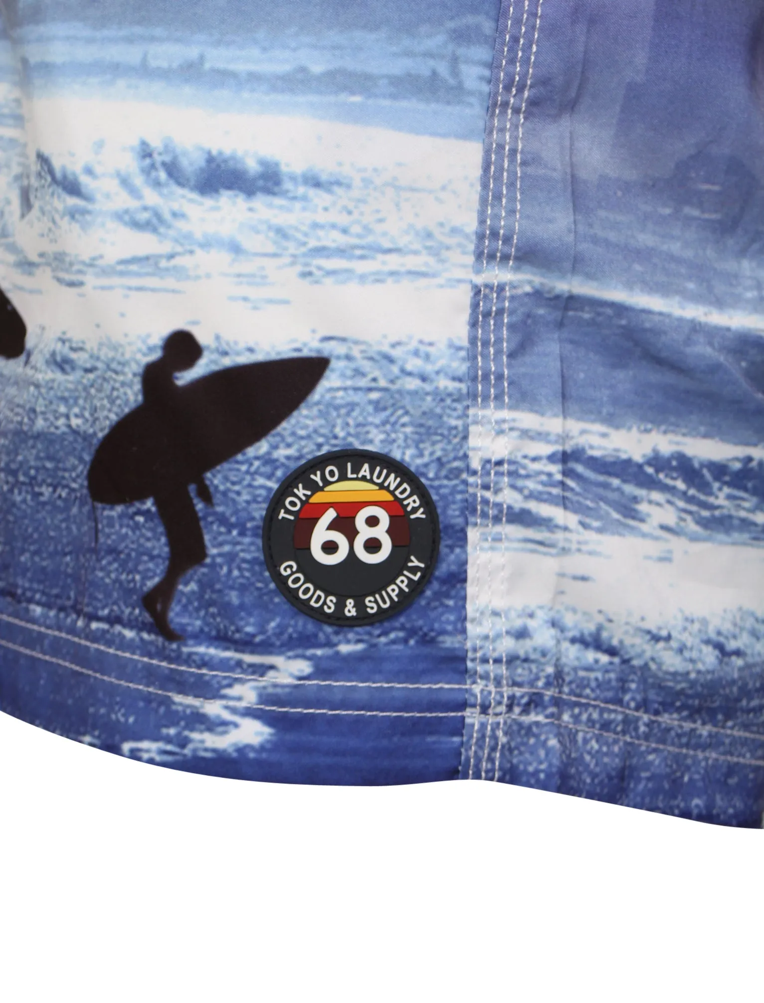 Eppink Surf Swim Shorts with Free Matching Flip Flops - Tokyo Laundry