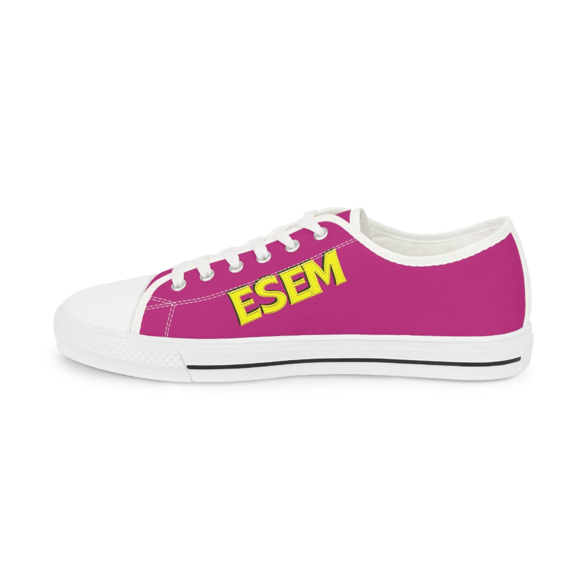 ESEM Yellow - Pink Men's Low Top Sneakers