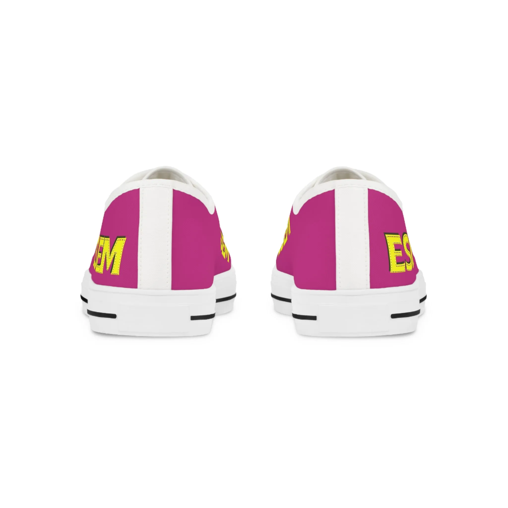 ESEM Yellow - Pink Men's Low Top Sneakers