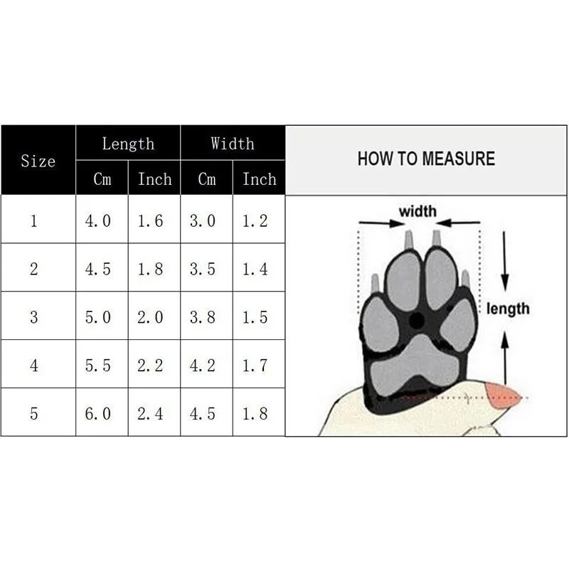 Faux Leather Dog Boots - All Weather - Cashmere lining - 4pcs/set