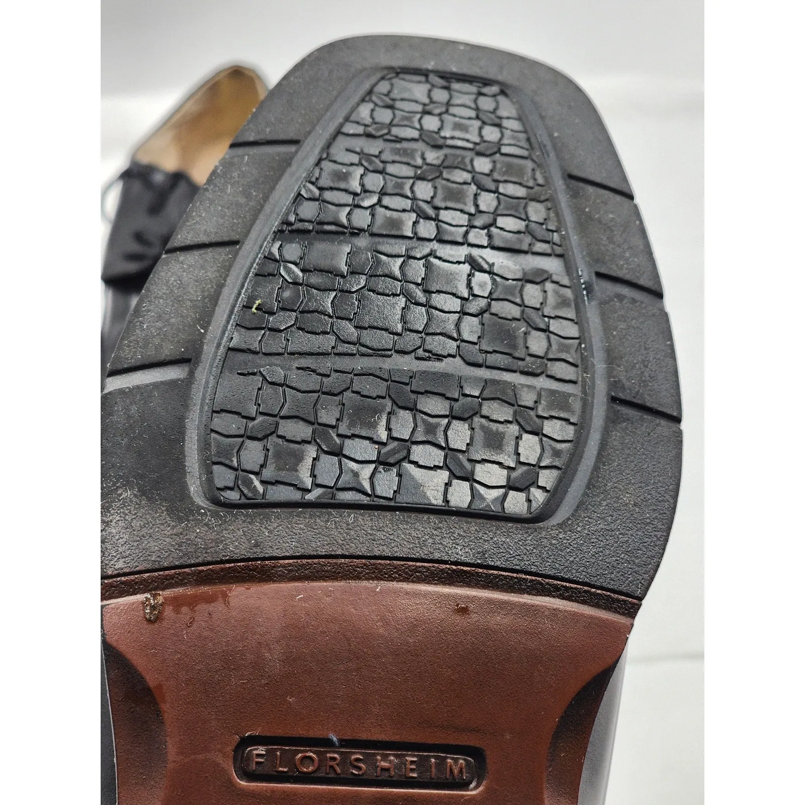 Florsheim Shoes Comfortech Mens 12D Dress Leather Square Toe Business 11256-001