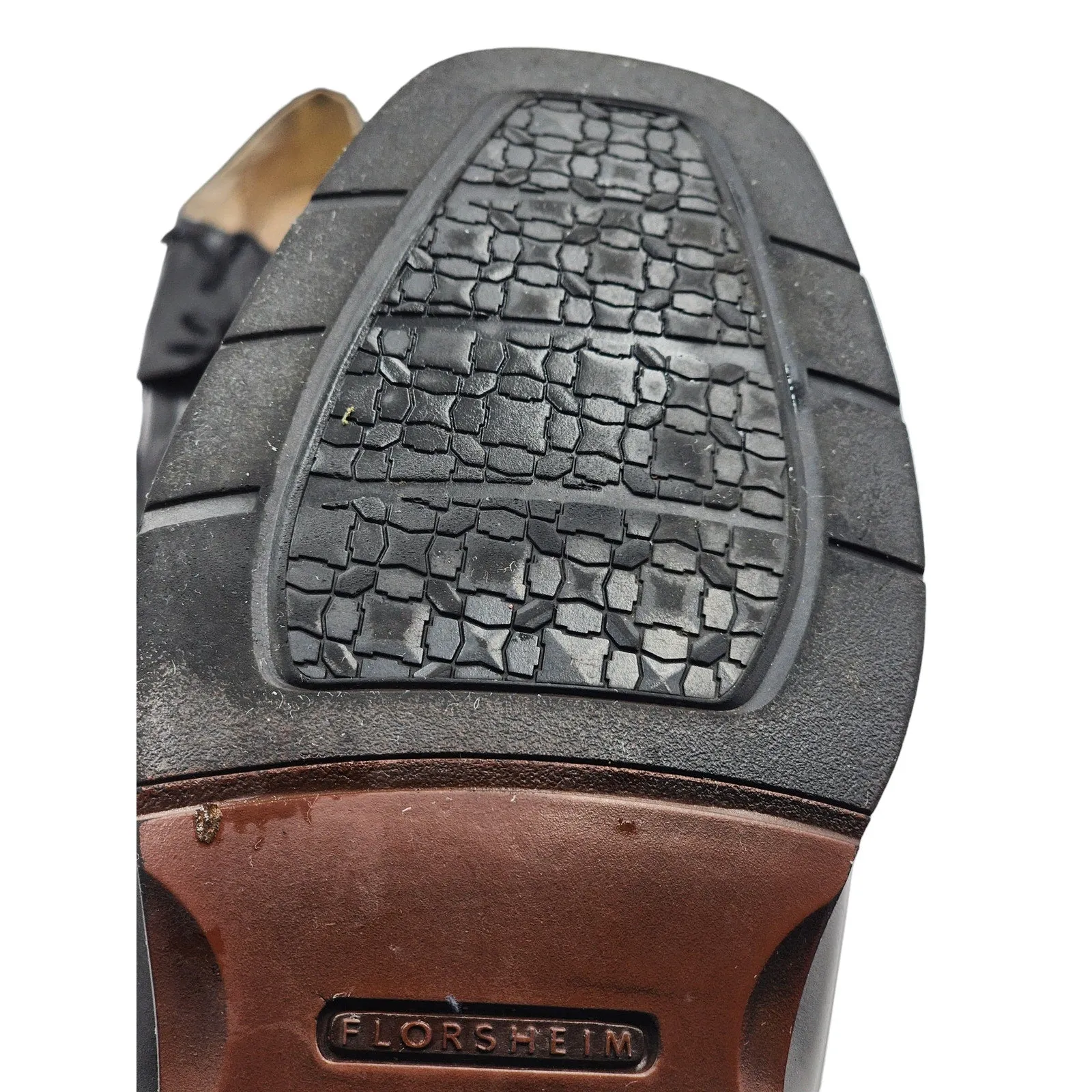Florsheim Shoes Comfortech Mens 12D Dress Leather Square Toe Business 11256-001