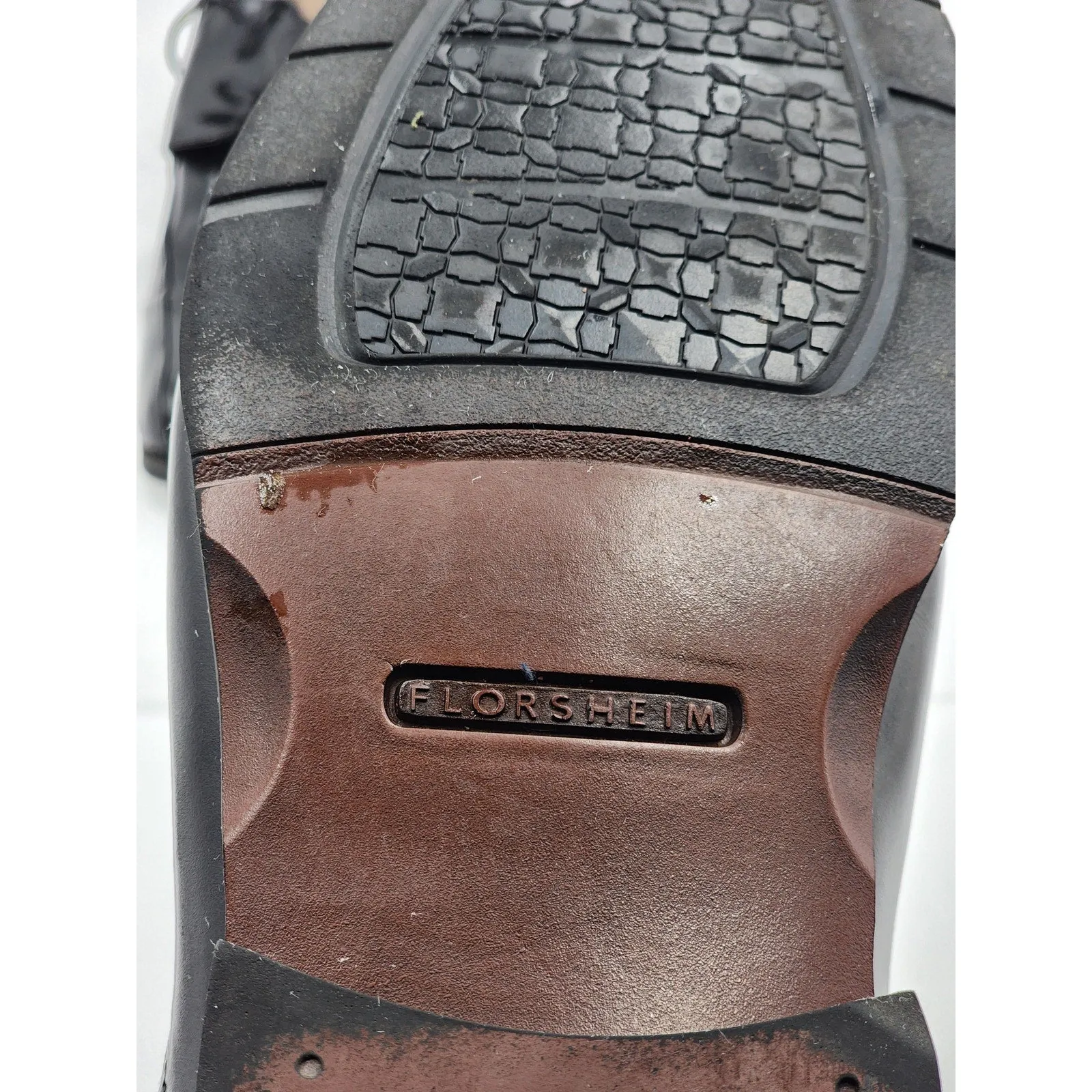 Florsheim Shoes Comfortech Mens 12D Dress Leather Square Toe Business 11256-001