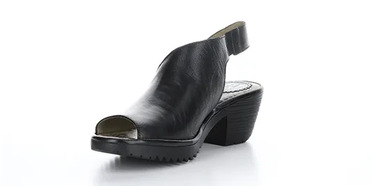 Fly London Women's Wily Heeled Sandals- Black