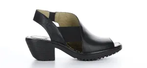 Fly London Women's Wily Heeled Sandals- Black