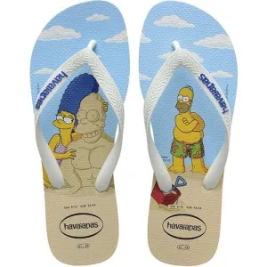 HAVAIANAS SIMPSONS - WHITE/WHITE/BLUE STAR