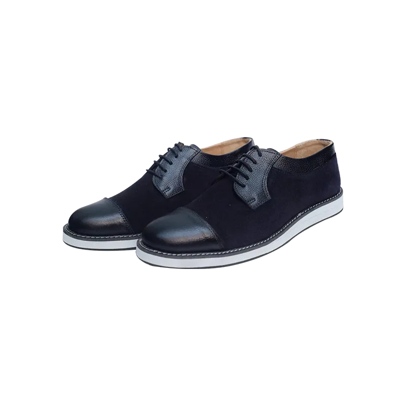 Leather Casual Shoes Combo with Suede