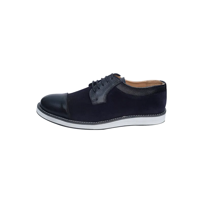 Leather Casual Shoes Combo with Suede