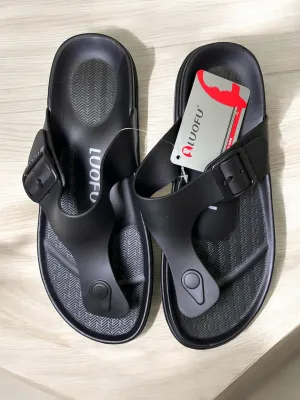 LUOFU Buckled Slide Sandals (GS)