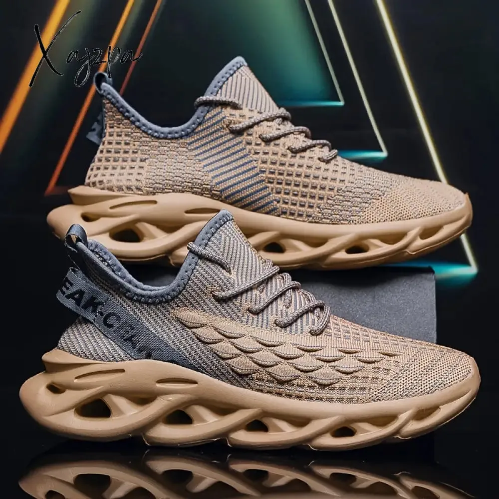 Men's Ultra-Light Blade Sneakers - Breathable & Shock-Absorbing, Versatile Non-Slip Shoes for Running, Gym & Daily Wear