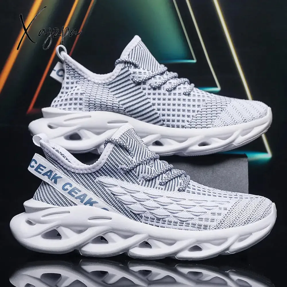 Men's Ultra-Light Blade Sneakers - Breathable & Shock-Absorbing, Versatile Non-Slip Shoes for Running, Gym & Daily Wear