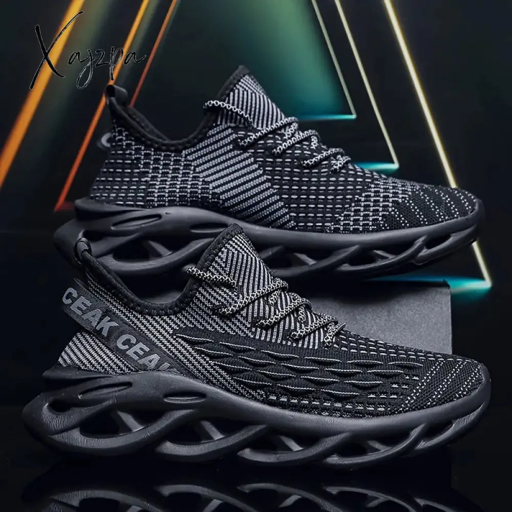 Men's Ultra-Light Blade Sneakers - Breathable & Shock-Absorbing, Versatile Non-Slip Shoes for Running, Gym & Daily Wear