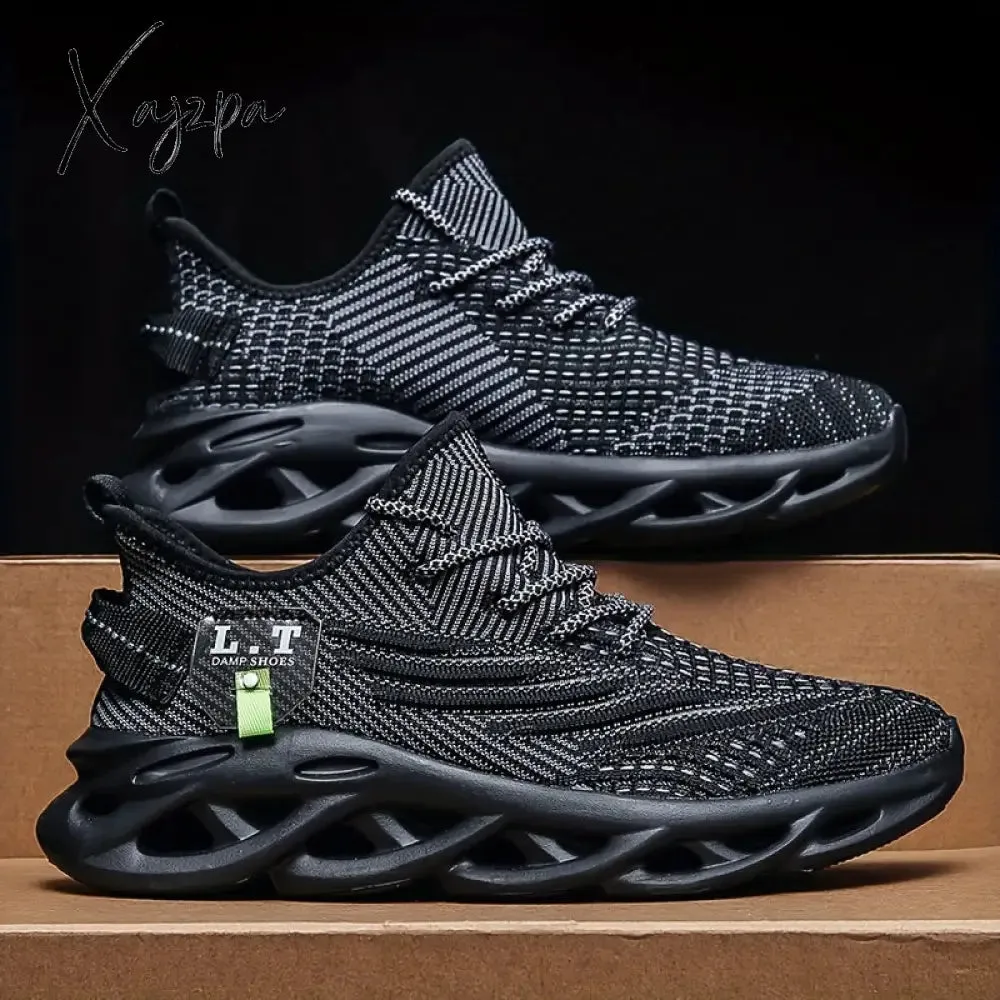 Men's Ultra-Light Blade Sneakers - Breathable & Shock-Absorbing, Versatile Non-Slip Shoes for Running, Gym & Daily Wear