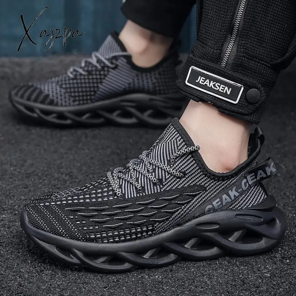 Men's Ultra-Light Blade Sneakers - Breathable & Shock-Absorbing, Versatile Non-Slip Shoes for Running, Gym & Daily Wear