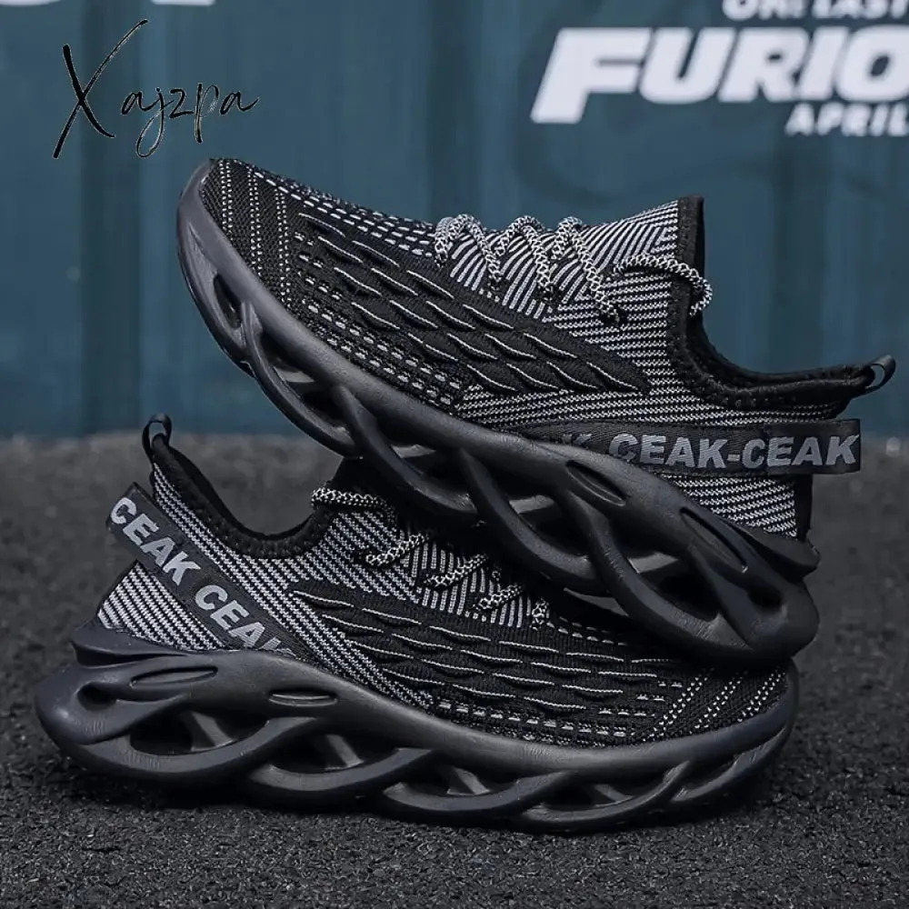 Men's Ultra-Light Blade Sneakers - Breathable & Shock-Absorbing, Versatile Non-Slip Shoes for Running, Gym & Daily Wear