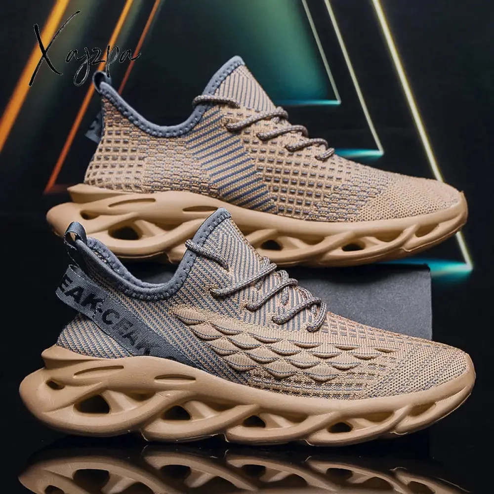 Men's Ultra-Light Blade Sneakers - Breathable & Shock-Absorbing, Versatile Non-Slip Shoes for Running, Gym & Daily Wear