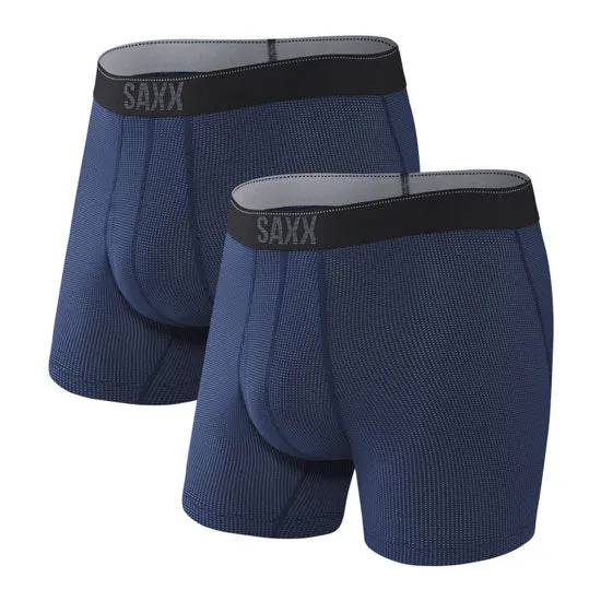 SAXX Quest Quick Dry Mesh Boxer Fly Brief - 2 Pack