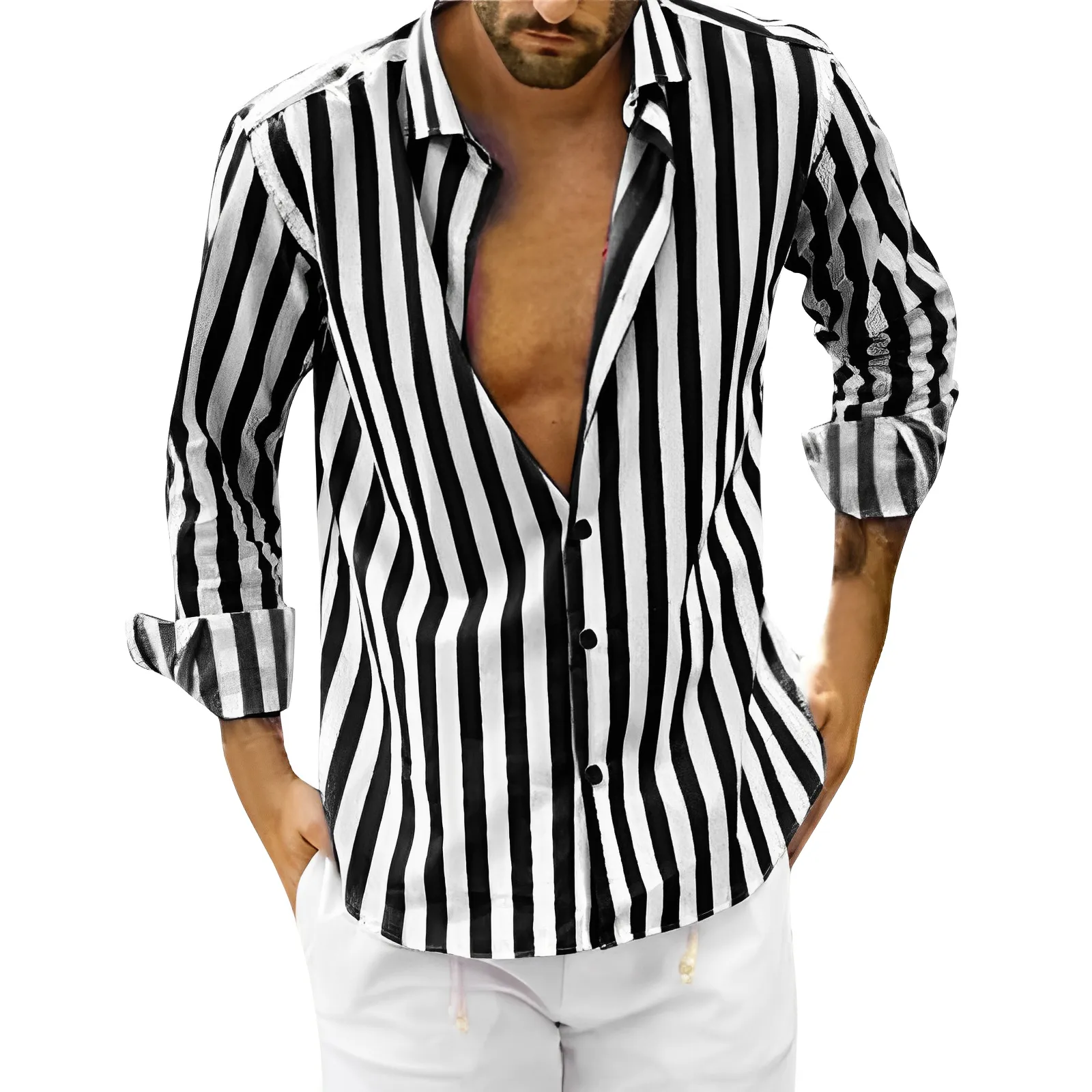 Striped & Casual Summer Island Shirt