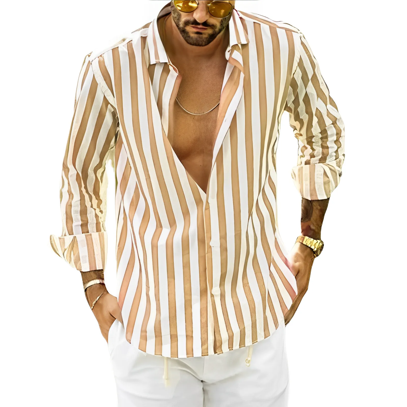 Striped & Casual Summer Island Shirt