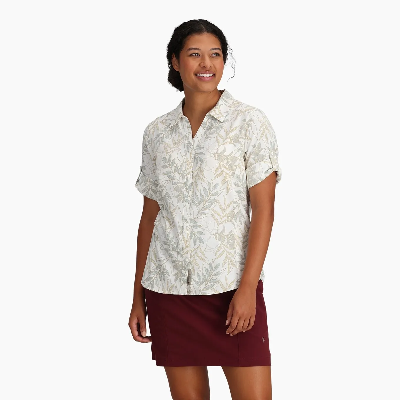Women's Expedition Pro 3/4 Sleeve - Ivory USLA Print