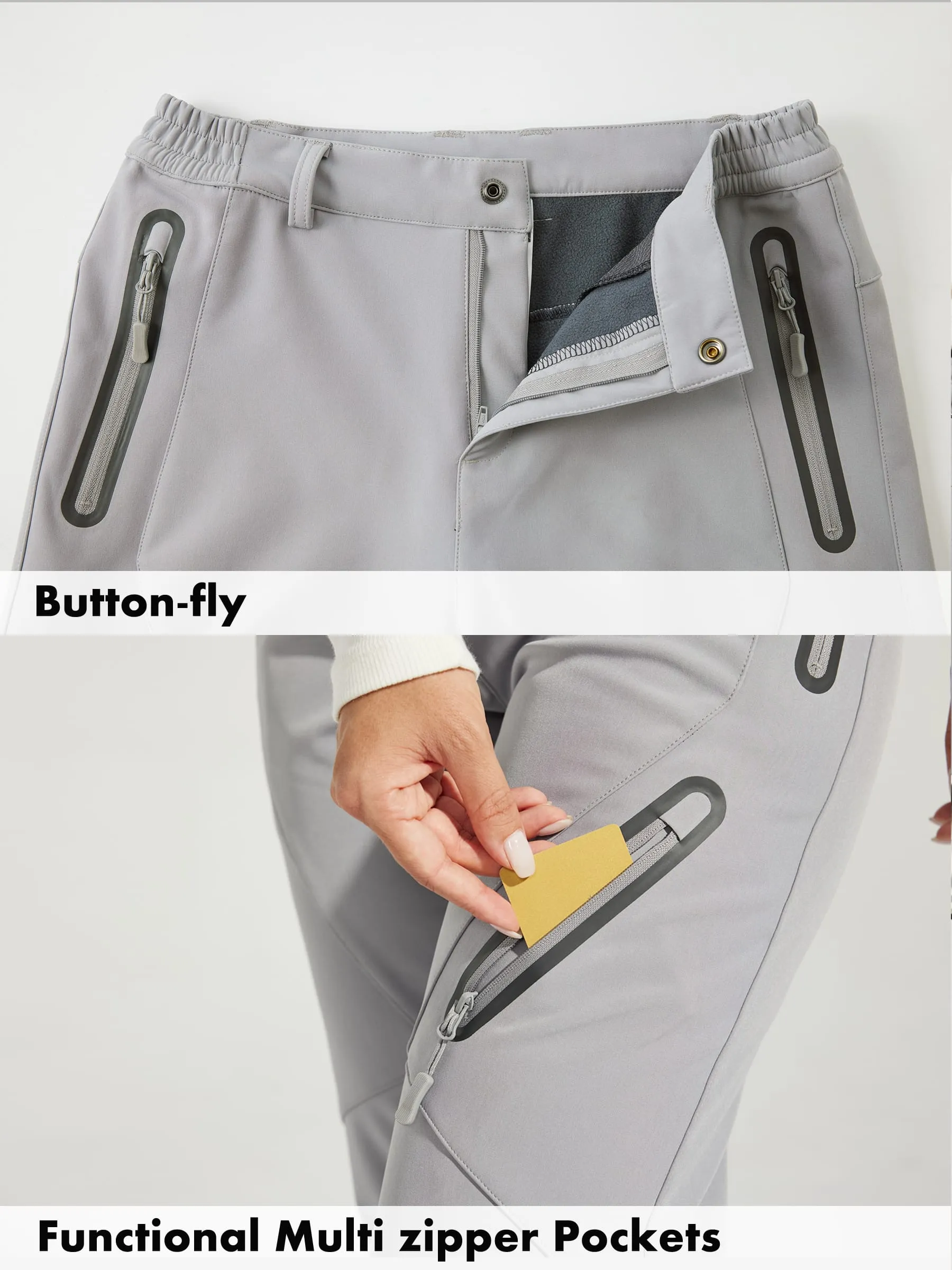 Women's Fleece Lined Snow Cargo Pants