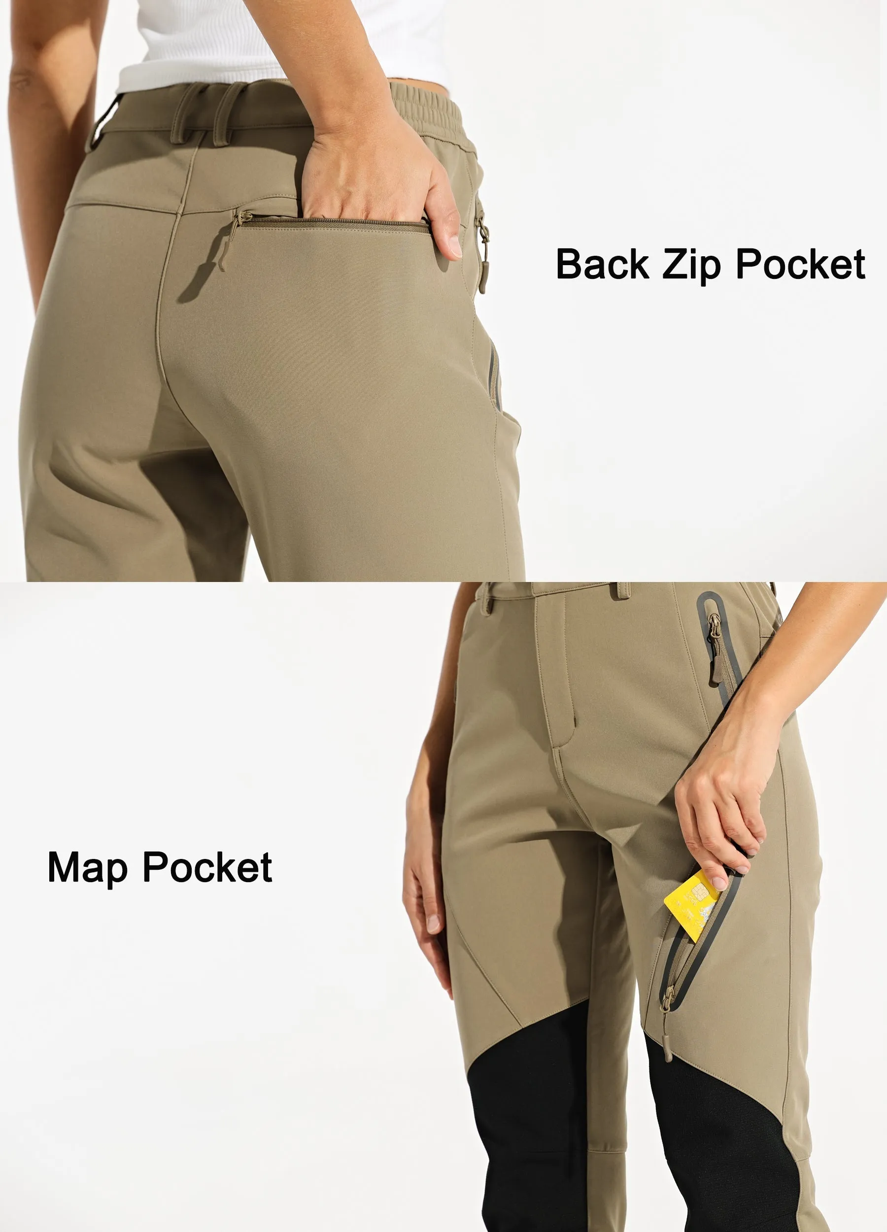Women's Fleece Lined Snow Cargo Pants