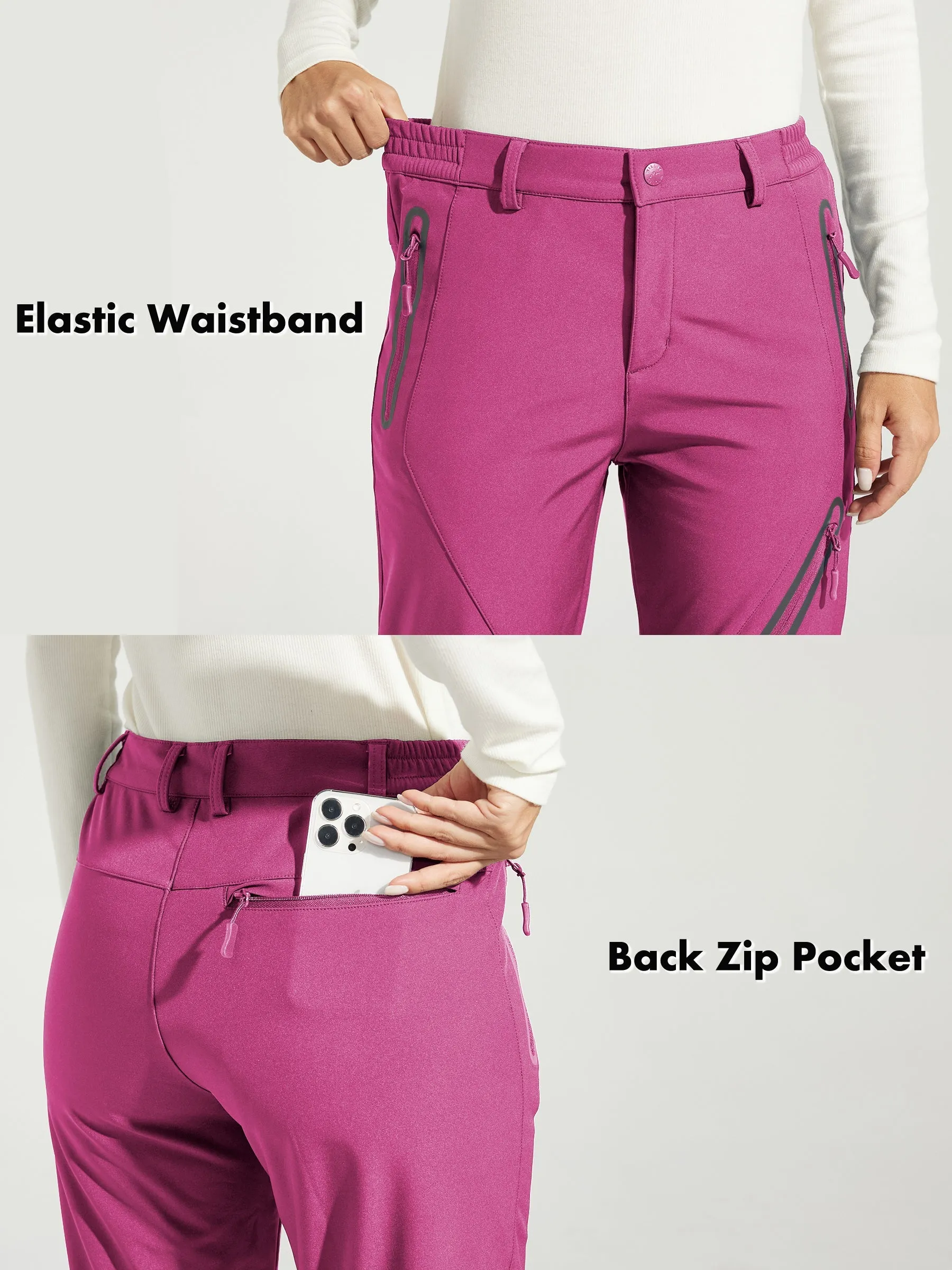 Women's Fleece Lined Snow Cargo Pants