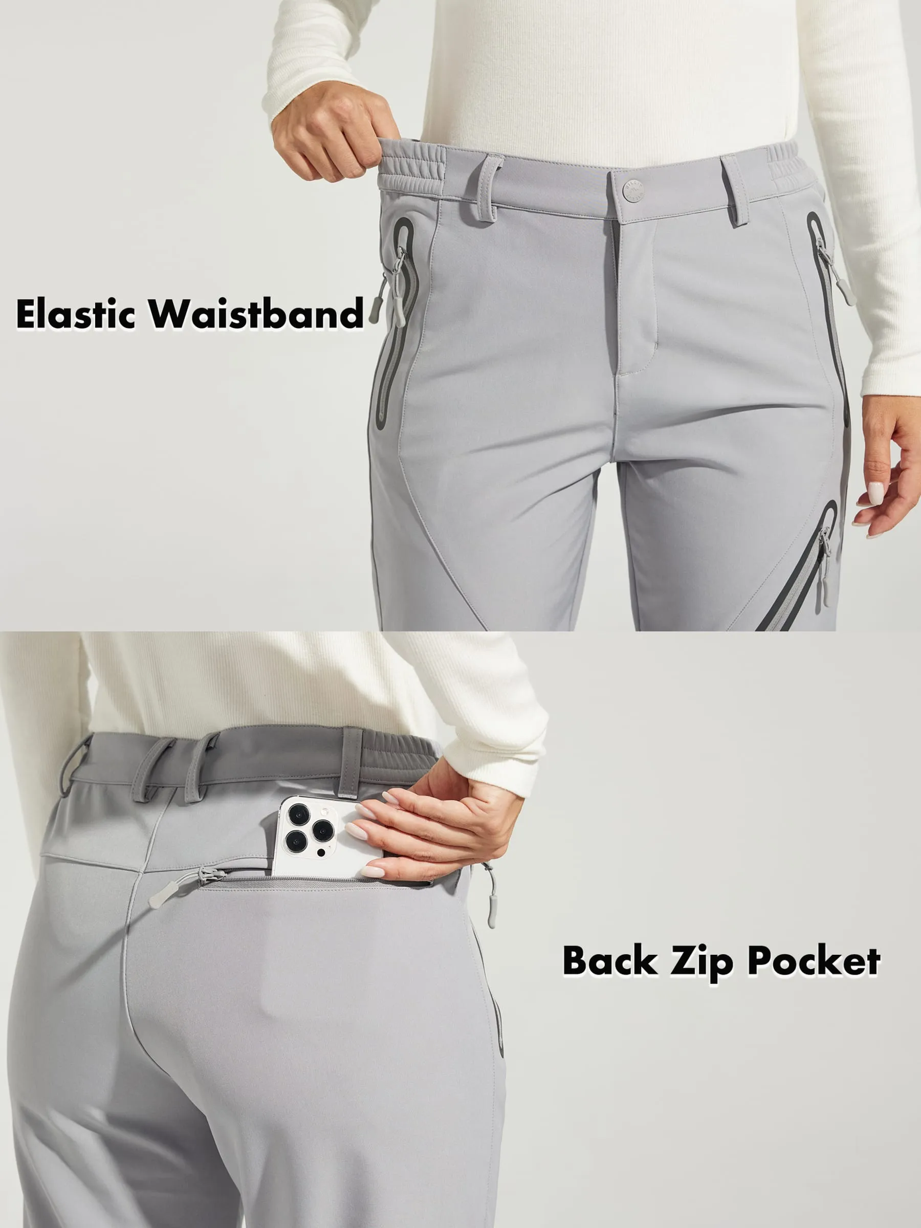 Women's Fleece Lined Snow Cargo Pants