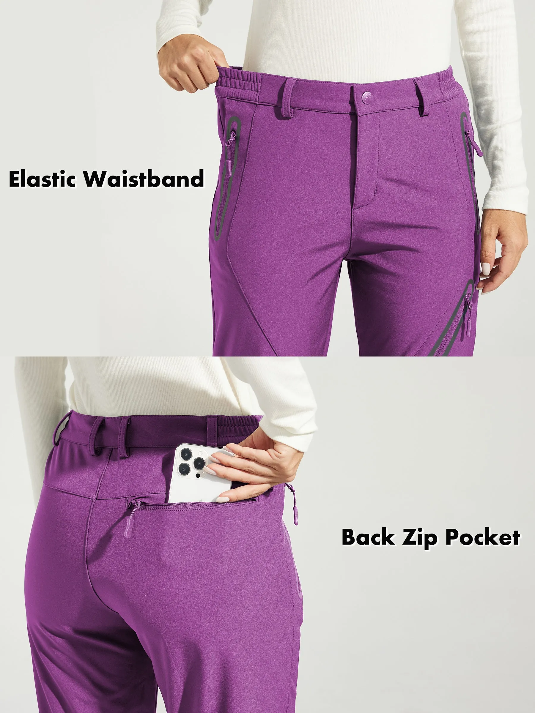 Women's Fleece Lined Snow Cargo Pants