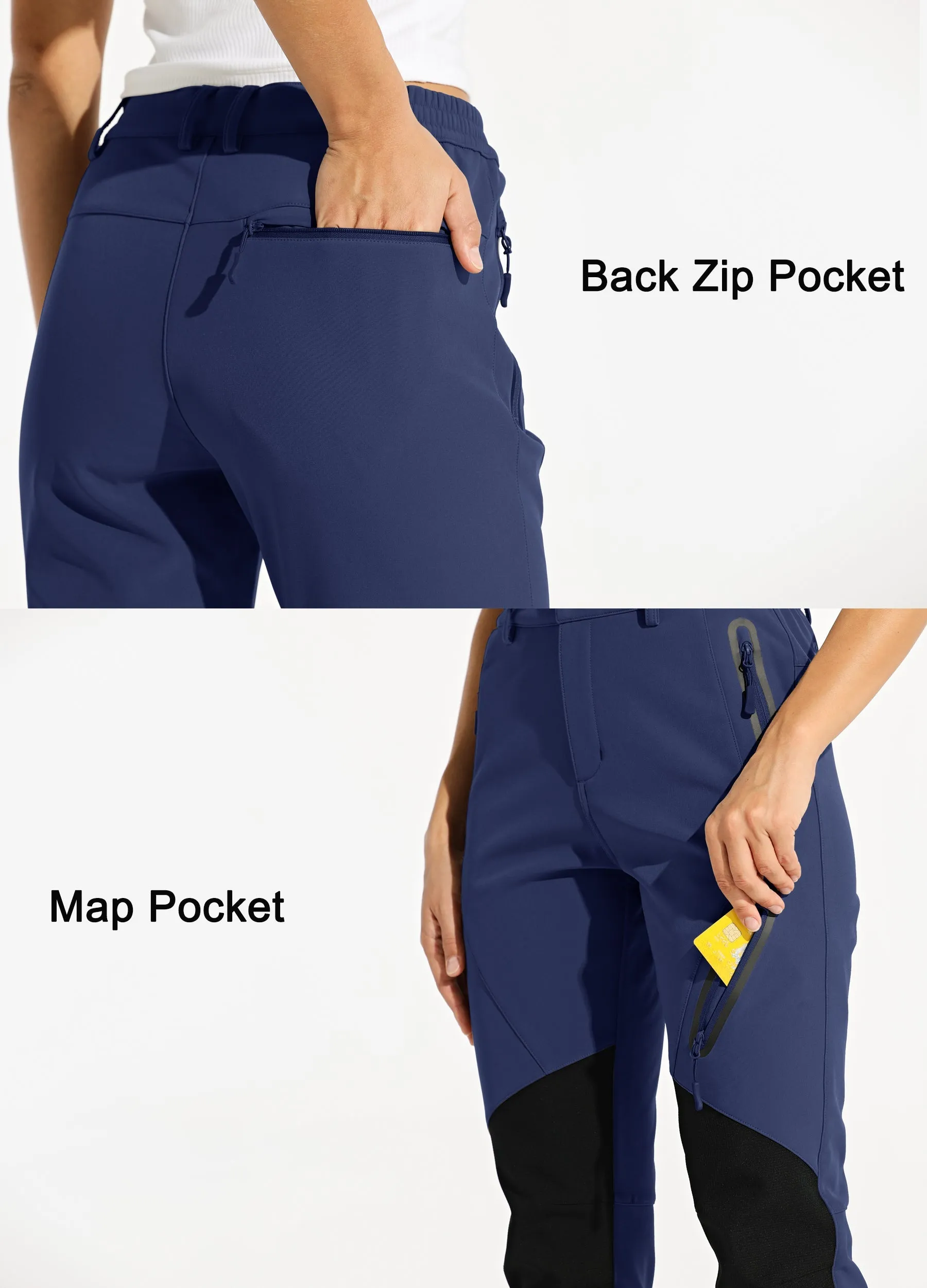 Women's Fleece Lined Snow Cargo Pants
