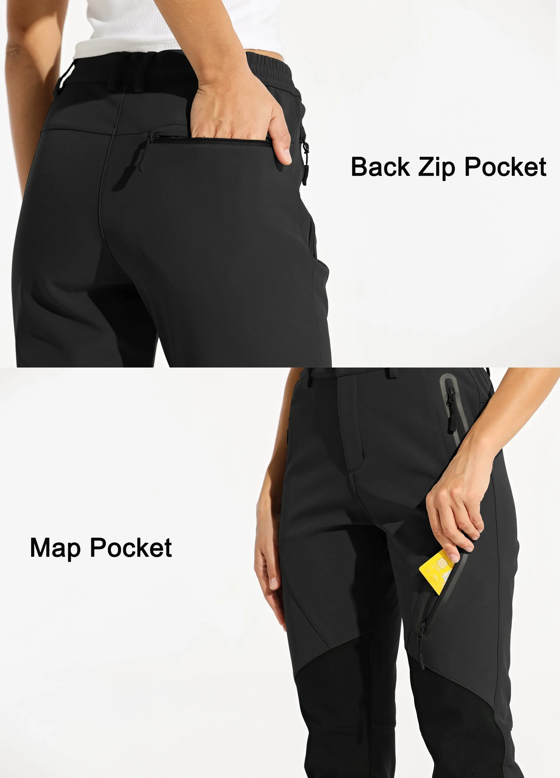 Women's Fleece Lined Snow Cargo Pants