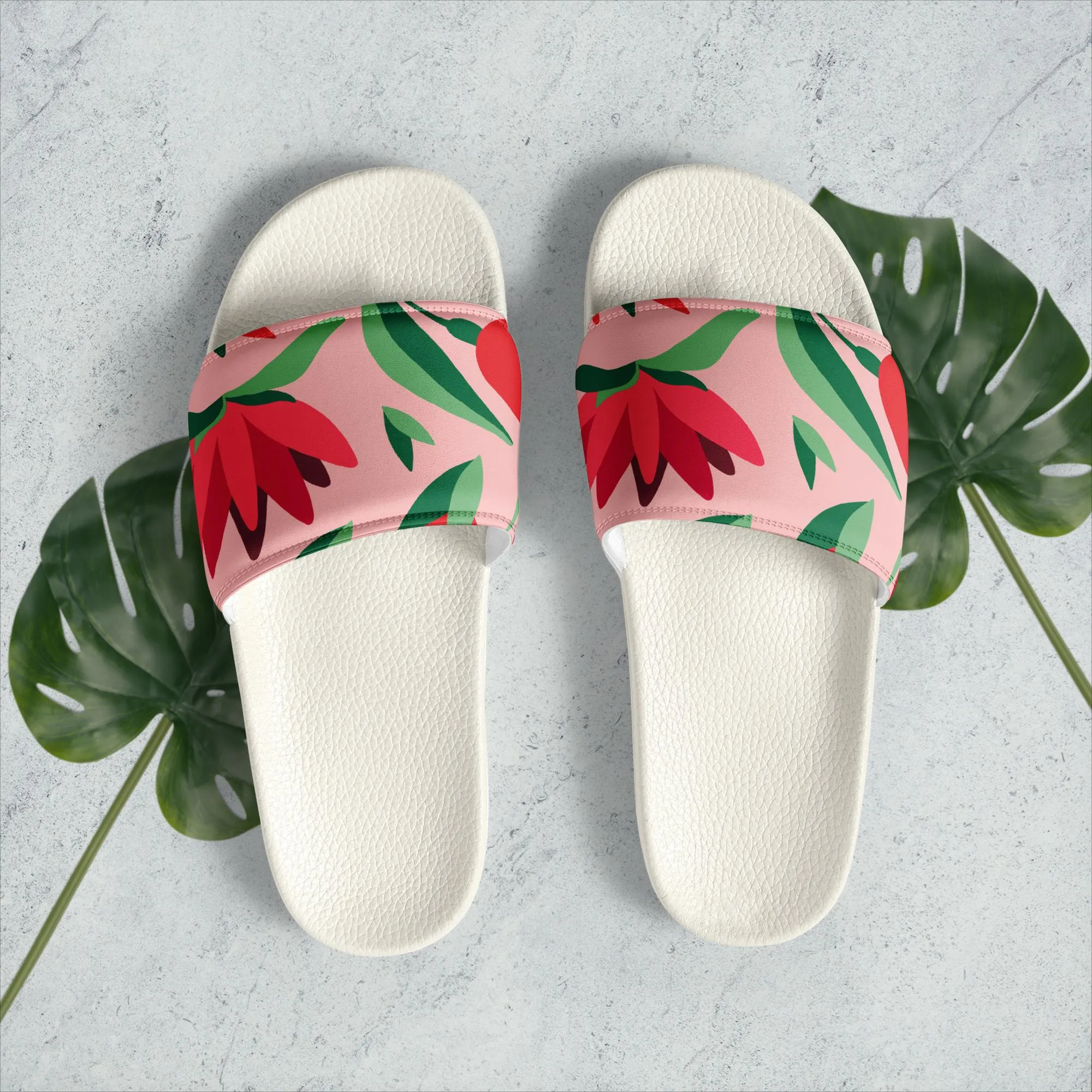 Women's Floral Groove Flip Flops \ Women's slides