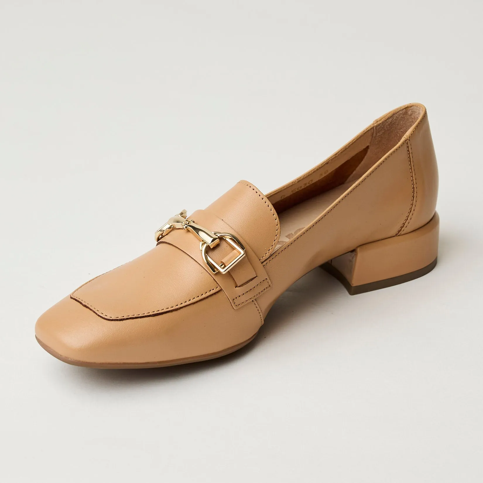 Wonders Tan Leather Loafers