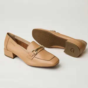Wonders Tan Leather Loafers