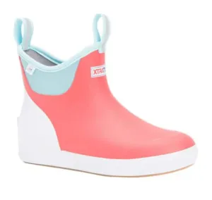 XTRATUF Ladies Yulex Ankle Deck Eco Coral Pull On Boots XWAB-7EC