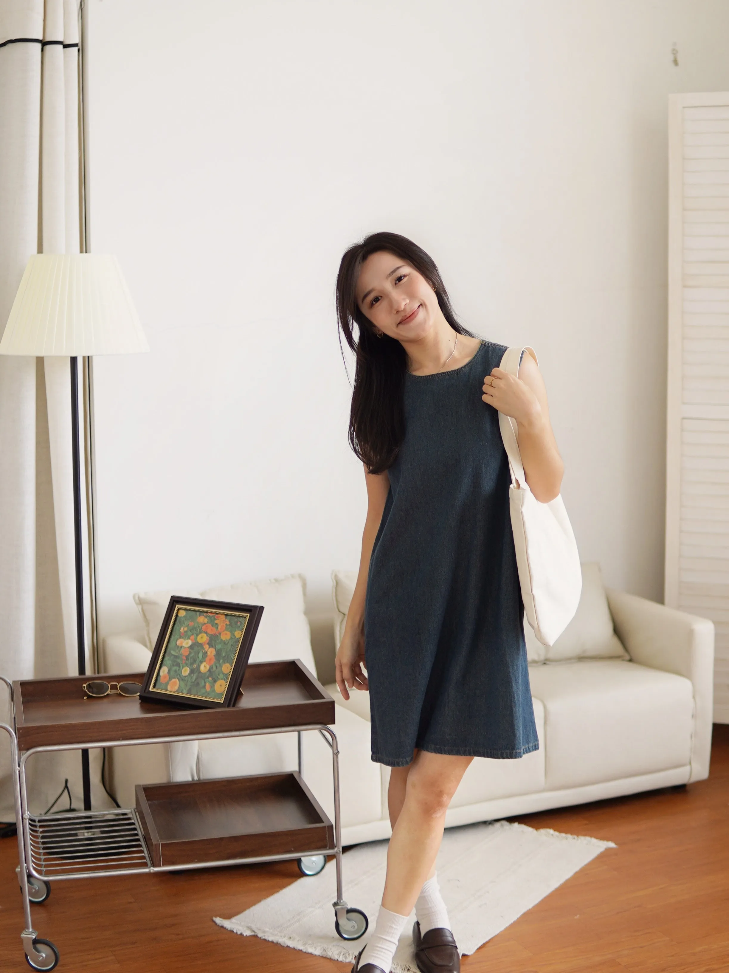 Zaldie Denim Dress (including white inner tube)